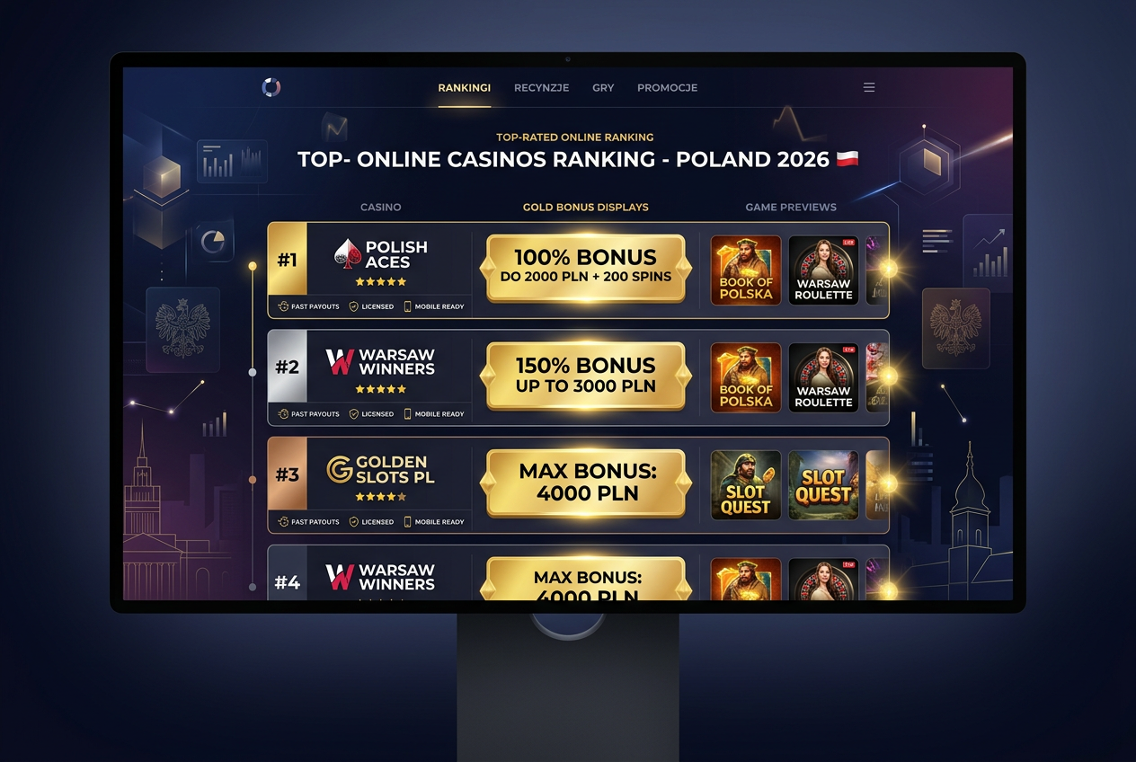 Ranking najlepszych gier kasynowych w Polsce 2026