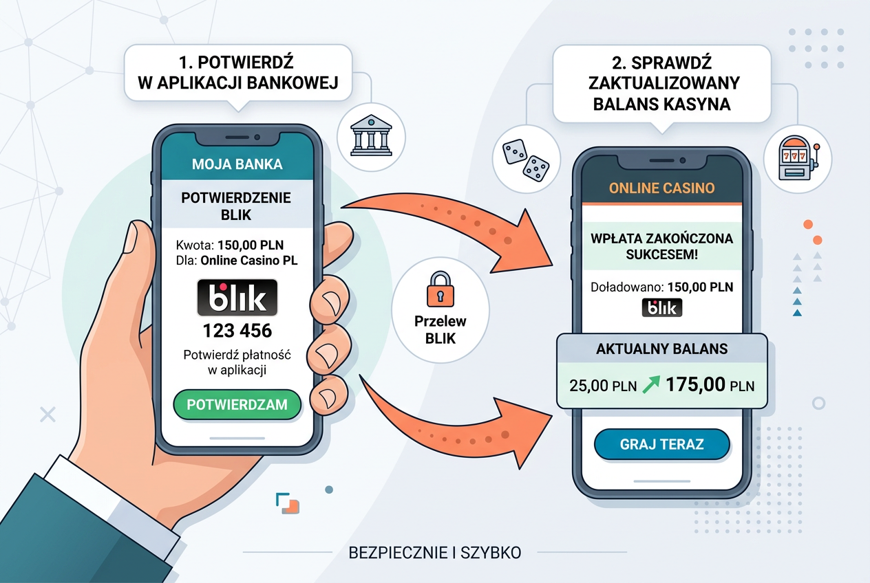 Instrukcja krok po kroku wpłaty 20 zł BLIK do kasyna